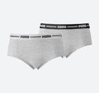 Трусы PUMA ICONIC MINI SHORT 2P grey  размер L
